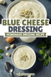 Blue Cheese Dressing Pin with text overlay