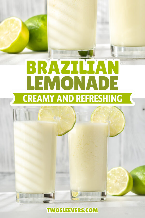 Two part Brazilian Lemonade Pin with text overlay