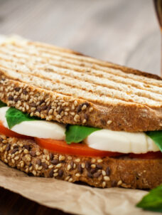 Caprese Sandwich | Easy Fresh Mozzarella Tomato Basil Sandwich