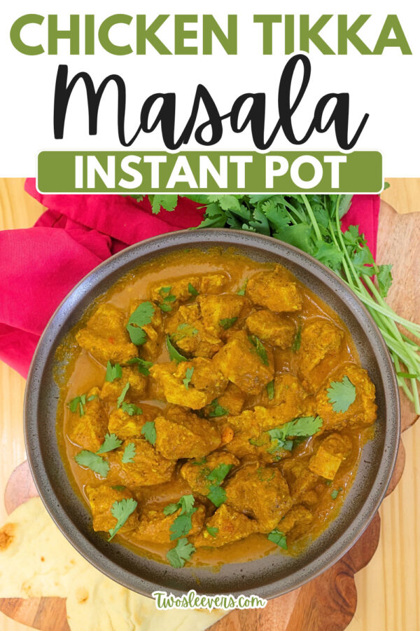 Chicken Tikka Masala Pin with text overlay