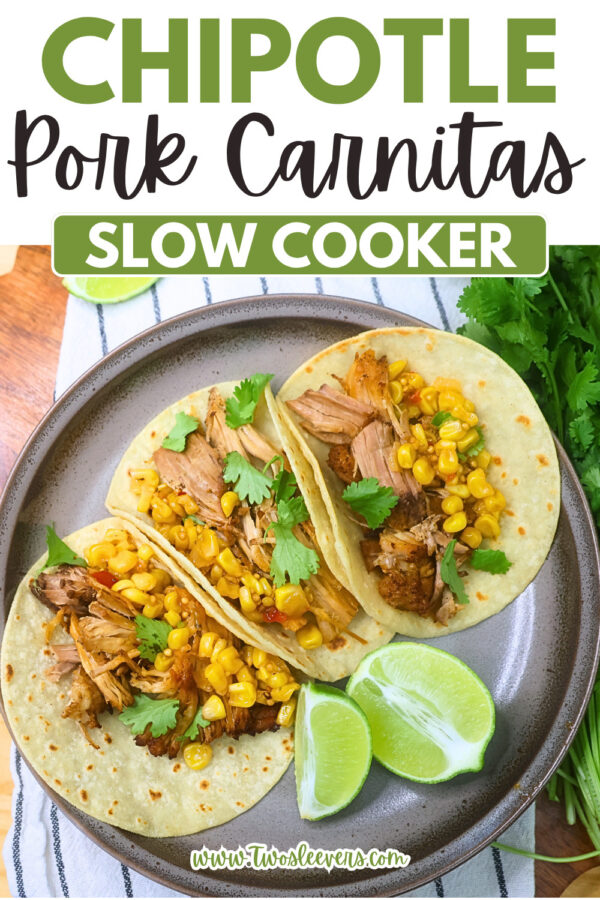 Chipotle Pork Carnitas Pin with text overlay