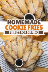 Cookie Fries Pin with text overlay