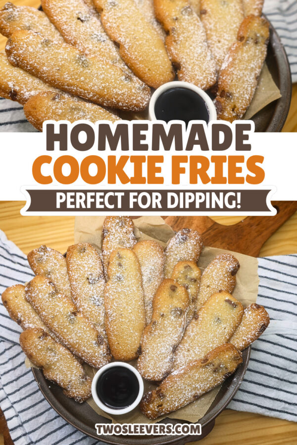 Cookie Fries Pin with text overlay