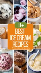 9 part grid of the best ice cream recipes with text overlay