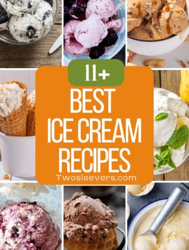 9 part grid of the best ice cream recipes with text overlay