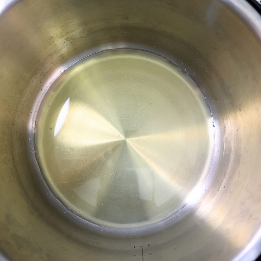 Apple juice and lemon juice in an Intant Pot