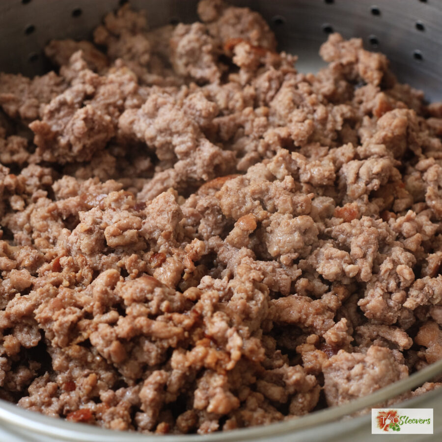 Close up image of Instant Pot Taco Meat in a bowl