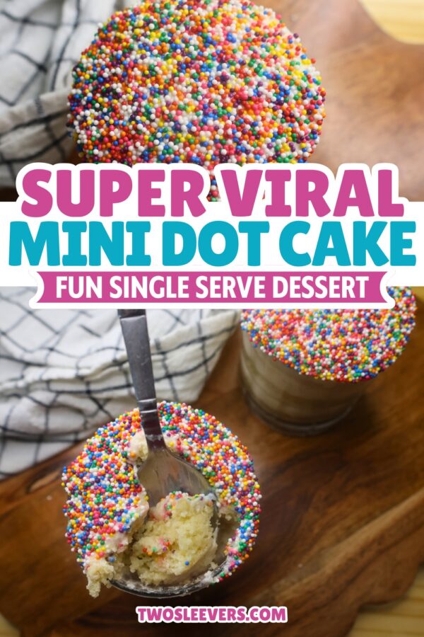 Mini Dot Cakes Pin with text overlay