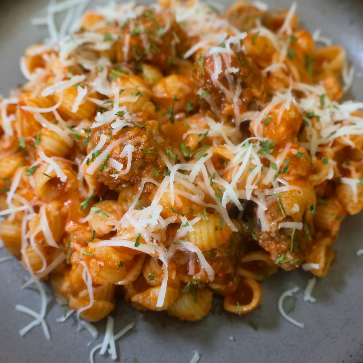 Mini Meatball Pasta