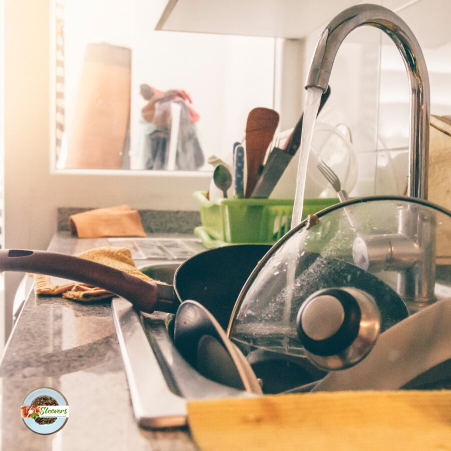Dirty Dishes in a sink